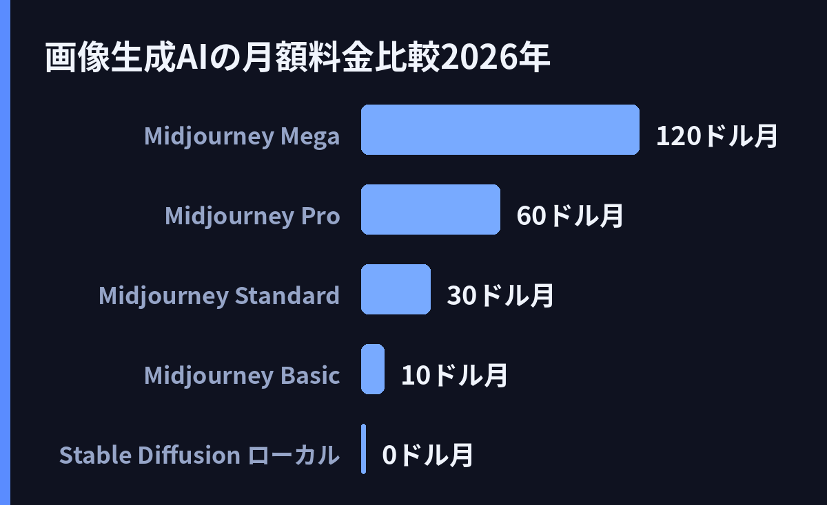 画像生成AIの月額料金比較(2026年)